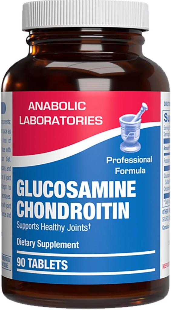 Glucosamina avanzada y condroitina para adultos - Fórmula clínica naturalmente degradada bonificación conjunta y suplemento de ligamento con complejo de alta resistencia Glucosamina - hasta 90 días de suministro