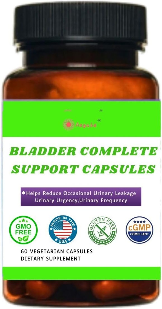 Bladder Control Supplement for Reduces Urinary Frequency, Urgency & Leakage,Potent 5-Ingredient Formula with Pumpkin Seed Extract,Cranberry, Vitamin D3,for Men & Women,60-Day Supply