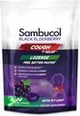 Sambucol Black Elderberry Cough Relief Lozenges - Cough Drops for Adults, Sambucus Elderberry Lozenges, con Ivy Leaf, Cough &amp; Mucus Relief, Immune Support, Berry Eucalyptus - 24 Count, 3 Pack