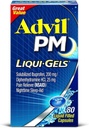 Advil PM Ibuprofen 200 mg Liqui-Gels 80 ea (Pack of 4)