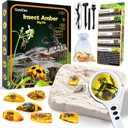 GobiDex Amber Dig Kit-Artificial Insect Resin, Excavate 6 Insects Specimens, STEM Geo Geográfica Errores Educativos Juguetes, Juguetes de Excavación para Fun Bugs Party Favores, Kits de Ciencia para Niños Edad 6-8 8-12