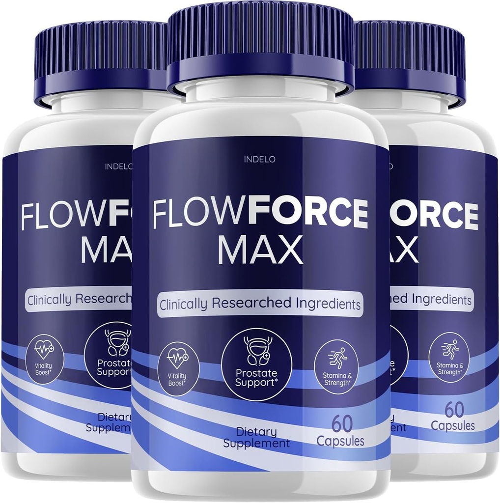 (3 Pack) FlowForce Max Suplemento Energía Avanzada, Suplemento para Hombres, Flow Force Max Suplementos Flowforce Max para Hombre Salud Suplemento, FlowForce Max Reseñas (180 cápsulas)