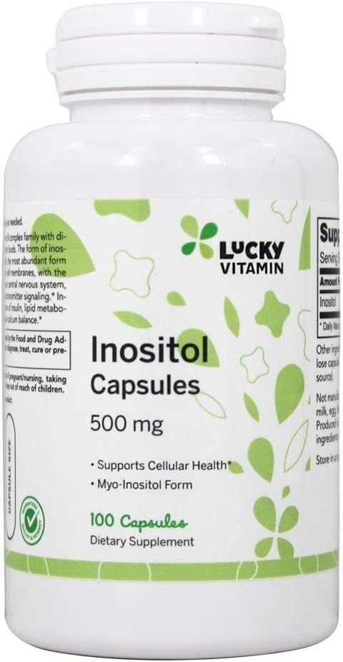 LuckyVitamin - Inositol Cellular Health 500 mg. - 100 cápsulas