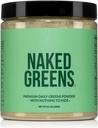 NAKED Super Greens Powder Organic Greens Suplemento - Sólo 10 Premium Ingredientes - Vegan, No GMO, Prebiótico y Probiótico - 35 Servimientos