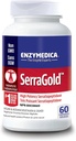 Enzymedica, SerraGold, Suplemento de Enzima Serrapeptase de alta potencia, soporta la función respiratoria, corazón &amp; inmunológico, 60 cuenta