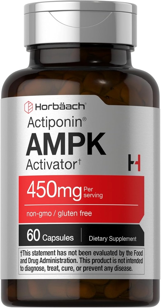 Horbäach AMPK Metabólico Activador 450 mg  60 cápsulas ← No GMO, Gluten Free