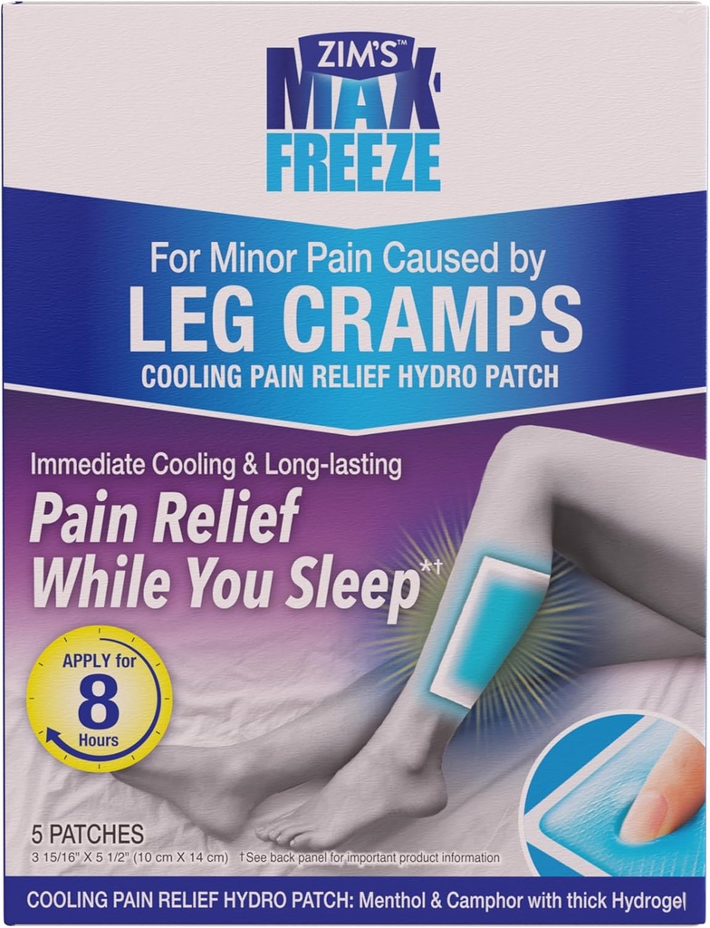 Zims Max Freeze Leg Cramp Patch, 5 Conde