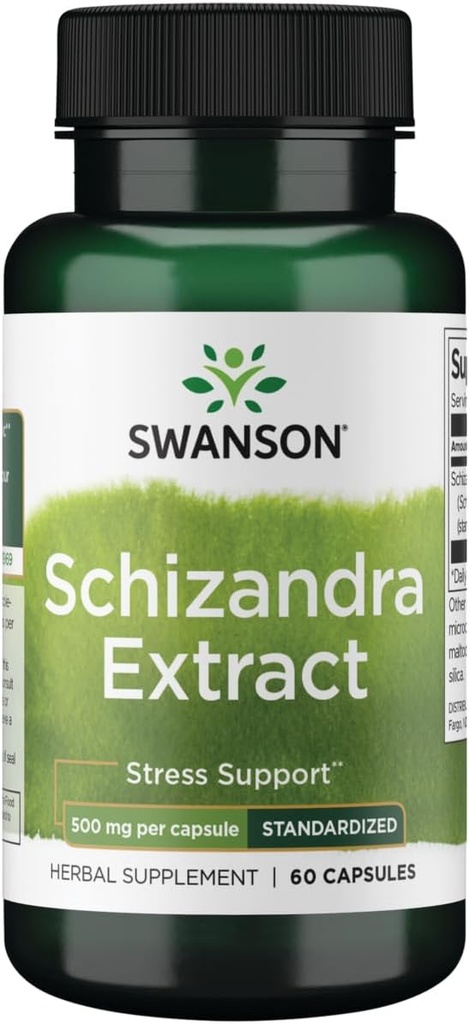 Swanson Schizandra Extracto 500 Milligrams 60 cápsulas