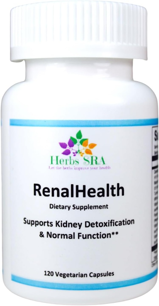 RENALHEALTH - Apoyo a la función desintoxicación: Suplemento herbal para la salud renal, 120 cápsulas vegetarianas