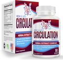Vein &amp; Leg Circulation Supplement (All-in-1) Health Support with 8 Active Ingredients ¦ Blood Circulation Booster Fórmula ← Leg &amp; Vein Supplements TEN 1-Month Supply ← 90 Capsules