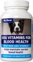 3in1 Ayuda de sangre, inmunidad " energía para perros, suplemento de hierro para perros, ayuda a mantener la salud sanguínea, niveles normales de células rojas " función normal de cierre, 120 tabletas