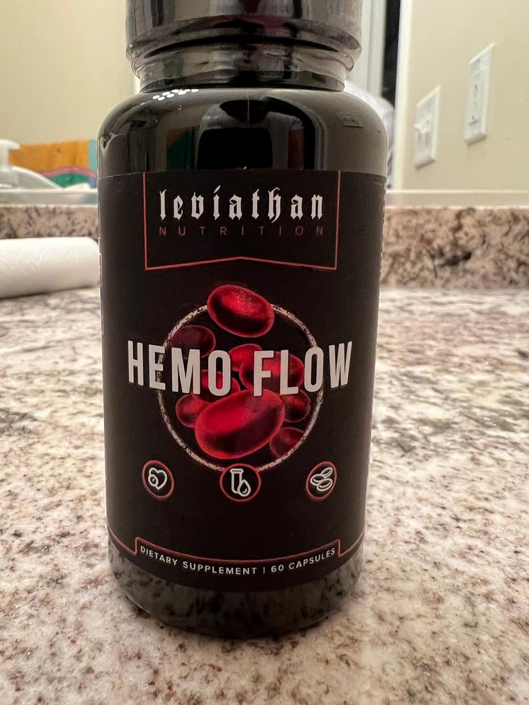 Leviatán Nutrición Hemo Flow tención Suplemento con Nattokinase para el óxido nítrico