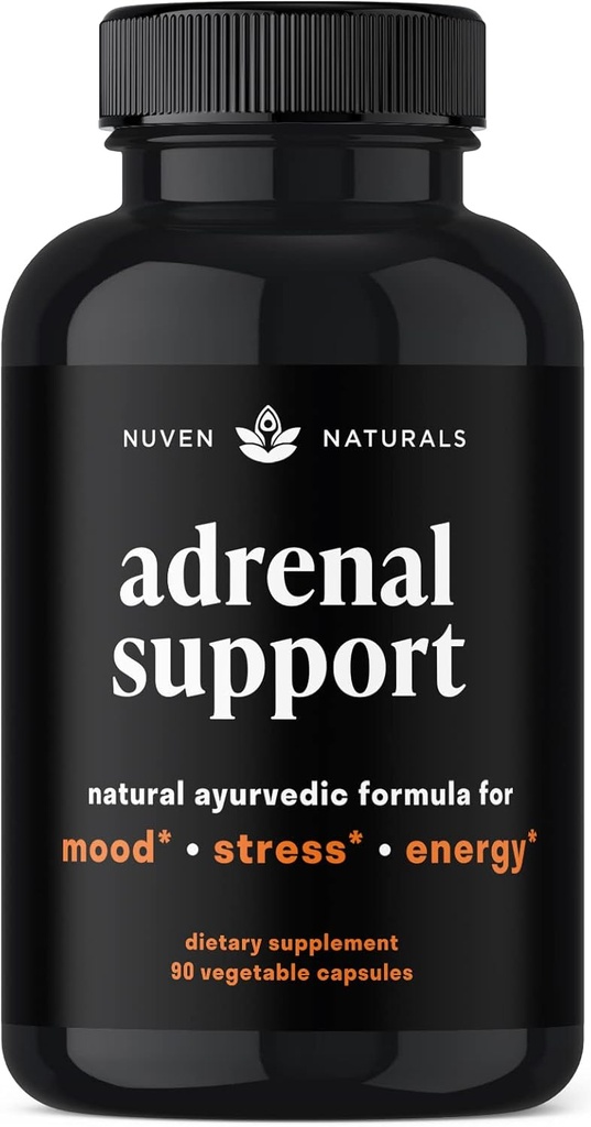 Soporte Adrenal - Cortisol Manager &amp; Complementos de Apoyo Adrenal con Ashwagandha Extract, Rhodiola Rosea, Holy Basil to Support Stress, Fatigue & Energy Нованых Adaptogens for Daily Support Ø 60 Capsules