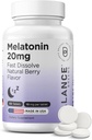 Balancebreens Melatonin 20mg Tablas rápidas de disuelve - Alta potencia, Actuación rápida, Asistencia para el sueño natural – Ayudas para el sueño para adultos – Fórmula libre de drogas, Fórmula libre de drogas – 120 pastillas para dormir