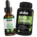 Oregano Oil Organic Liquid Drops & Gut Health Caps - Oil of Oregano Drops Tincture Extract " Intestinal Pills Herbal Wormwood Black Walnut Cloves Immune Support - Herbal Organic