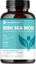 Micronutrientes puros del mar irlandés Capsules - Orgánica Irlandesa Seamoss Pills with Bladderwrack, Burdock & Black Pepper for Energy, Immunity, Thyroid, Digestion, Heart and Bone Health