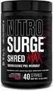 Gato de fábrica Nitrosurge Shred Max Preworkout - High-Performance Thermogenic Pre Workout Powder para hombres y mujeres - L Citrulline, Acetyl L Carnitine, Organic Caffeine - 40 Servings, Watermelon Peach