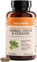Naturalmente cuidado total del colon Herbal Cleanse - Con Prebióticos, Botánicos, " Antioxidantes - para el movimiento intestinal regular, Digestión, Gut Health - Vegan, Gluten-Free, Non-GMO - 60 cápsulas[2-Month Supply]