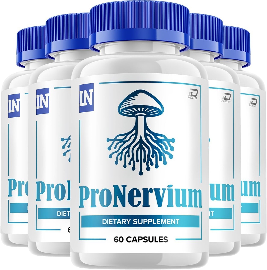Pronervium Nerve Health Support Pills, Pronervium Reviews, Pronervium Nootropic Advanced Formula, Pronervium All Natural Focus Suplemento, Pronervium Brain Support Comentarios (5 Pack - 300 cápsulas)