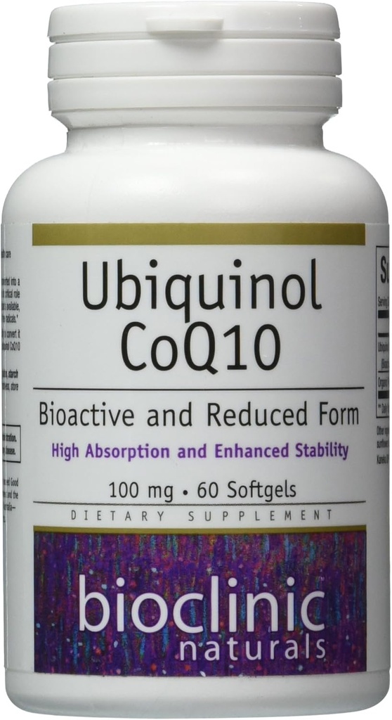 Bioclinic Naturals Ubiquinol Softgels, 60 Cuenta