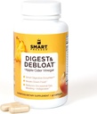 SMART Pressed Juice Digest " Debloat Digestive Enzymes Fast Acting for Acid Reflux Indigestion Heartburn Gas Bloat TEN TO All Natural Digestive Health with Apple Cider Vinegar, 90 Capsules Made in USA