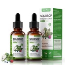Soursop Bitters Liquid Drops with Vitamin C, D3, B6, Soursop Fruit &amp; Leaf Extract + 10 Bitters Botanicals for Immune Support Digestive Health Antioxidant BoostNon-GMO Vegan 120mL/4 Fl Oz
