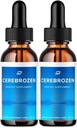 Cerebrozen Tinnitus Ear Drops - Cerebrozen 24, Cerebrozen Liquid Drops, Cerebrozen Reseñas, Cerebrozen Drops for Ear Relief (2 Pack - 120 ML)