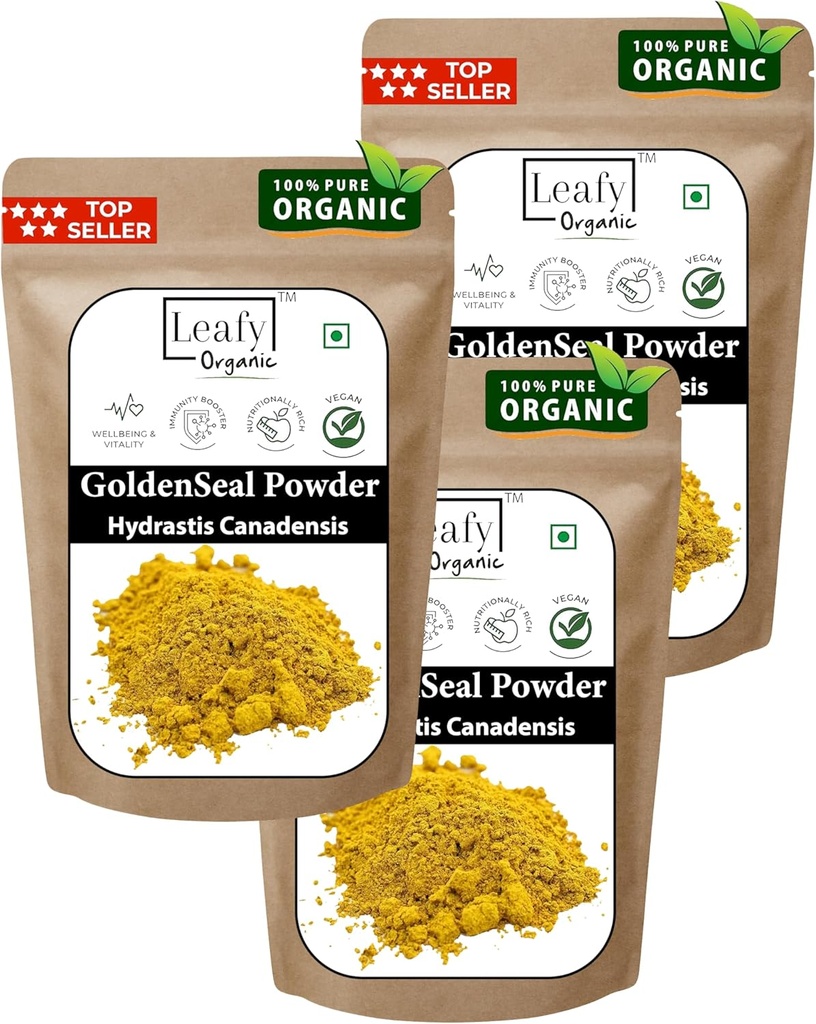 Goldenseal Root Powder - 10.5 oz(300Gram) Pure Natural Goldenseal Root Powder Suplemento