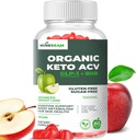 Orgánica Keto ACV Gummies Pérdida de Peso Avanzada - Gluten &amp; Azúcar Grasa Grasa Quemador Apple Sidra Suplemento Dieta para Mujeres Hombres (1000MG)