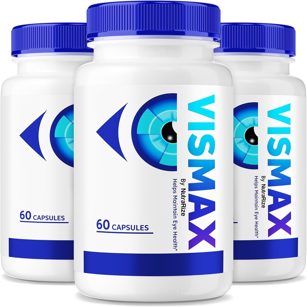 (3 Pack) VisMax Pills - Fórmula Oficial para Revive Eye Health, VisiMax Eye Vitamins, All Natural Herbal Supplement to Improve and Protect Eyesight, Vis Max Vision Support Reviews (180 cápsulas)