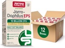 Jarrow Formulas Jarro-Dophilus EPS Probióticos 10 Billones CFU para el apoyo intestinal, Suplemento Probiótico para la Salud Gut para Mujeres y Hombres, 120 cápsulas vegetarianas, hasta un suministro de 60 días,Pack de 12