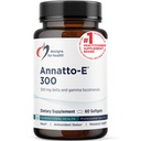 Diseños para la salud Annatto-E 300mg Tocotrienols Vitamina E - Delta + Gamma Tocotrienols para apoyar la salud del corazón, la salud del ojo, el envejecimiento saludable - DeltaGold Antioxidantes Suplemento (60 Vitamina E Softgels)