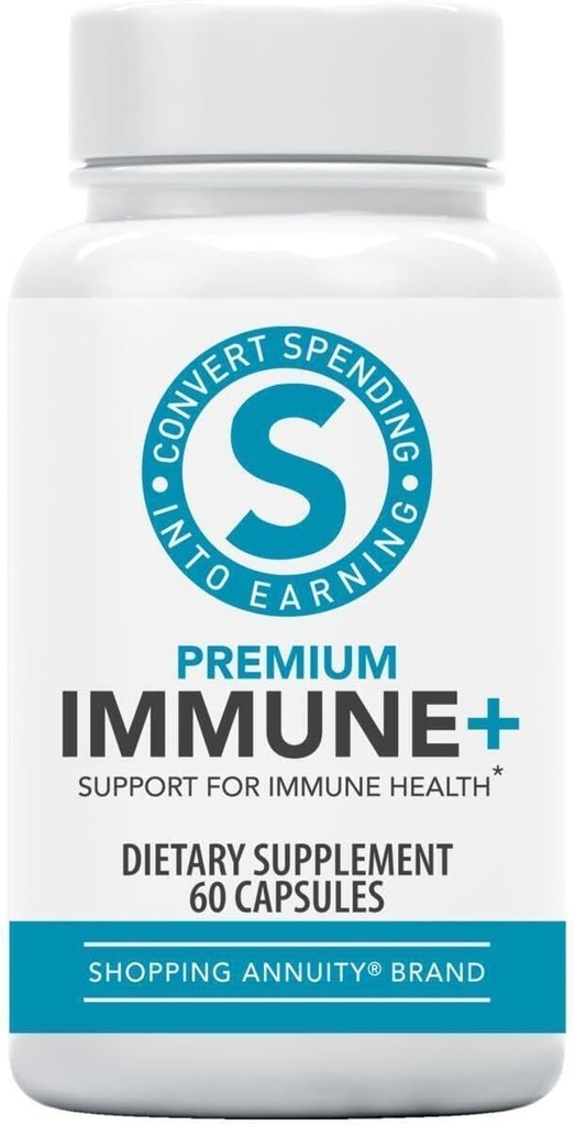 Compras Annuity Brand Premium Immune + Fórmula - Daily Immune Support with Reishi Mushroom, Echinacea, American Ginseng, Vitamin C & Zinc - Supports Mental Clarity & Energy Levels (60 Capsules)