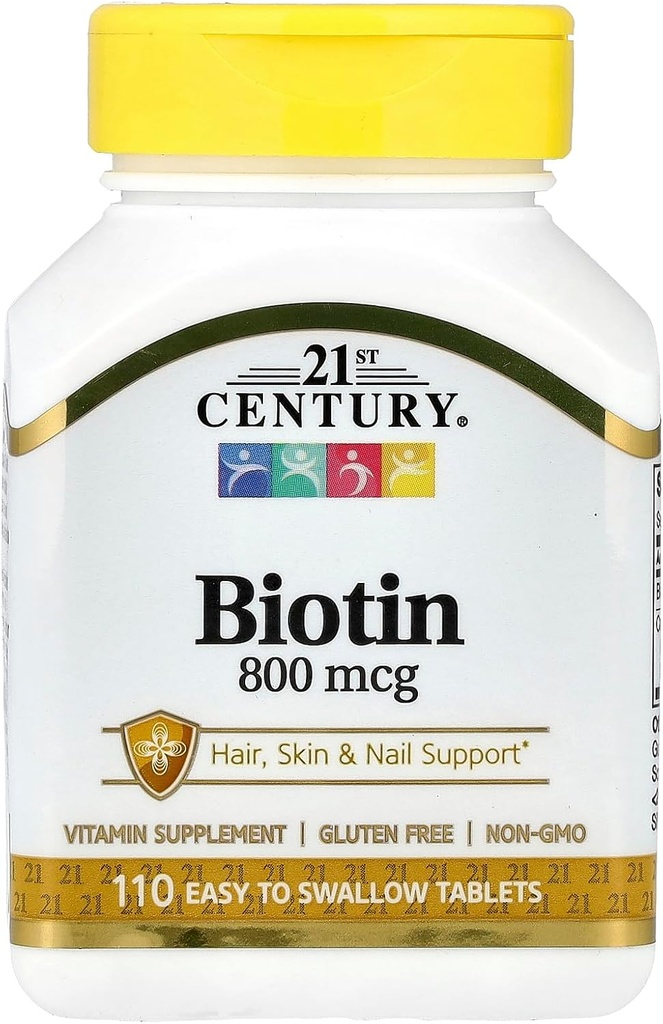 Siglo XXI Biotina 800 mcg - 110 Tabletas