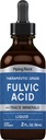 Piping Rock Liquid Fulvic Acid Drops TENIDO 2 fl oz TENIDO with Trace Minerals TEN Ionic Supplement TEN Vegetarian, Non-GMO &amp; Gluten Free