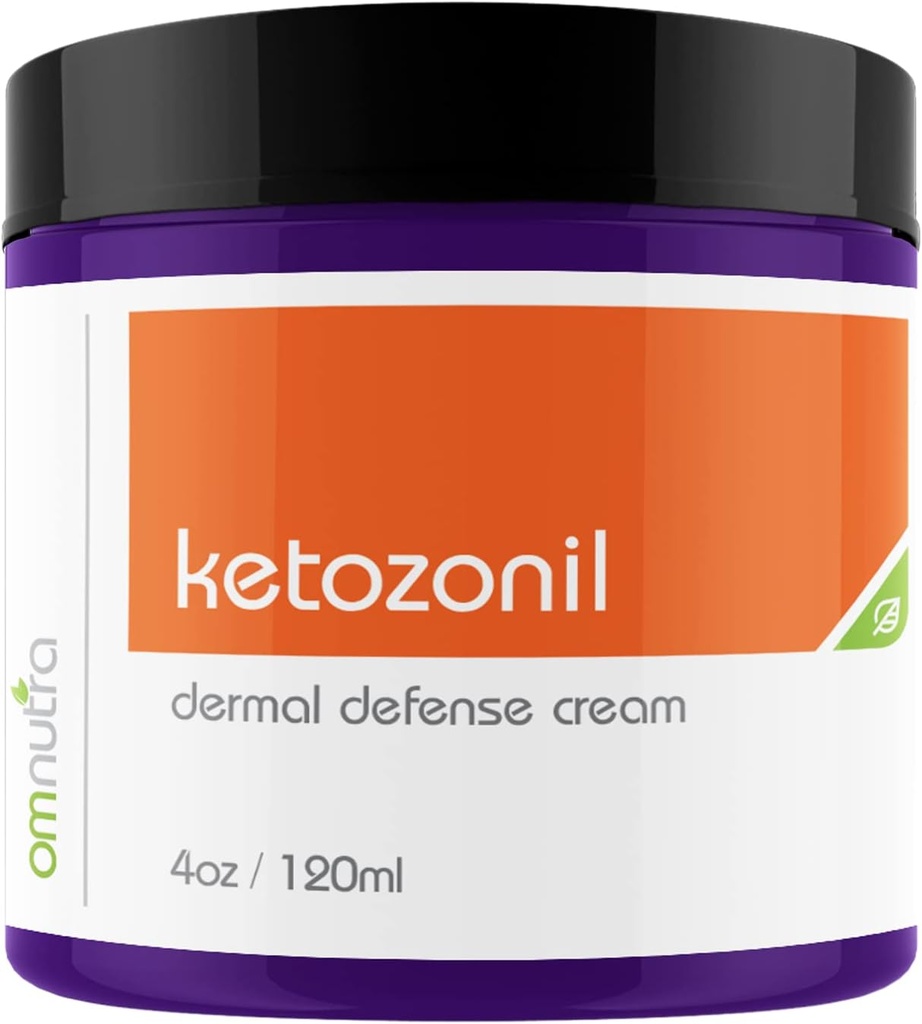 Ketozonil Organic Based Dermal Defense Cream - 4OZ OTC Jock Itch Cream Athletes Foot Treatment