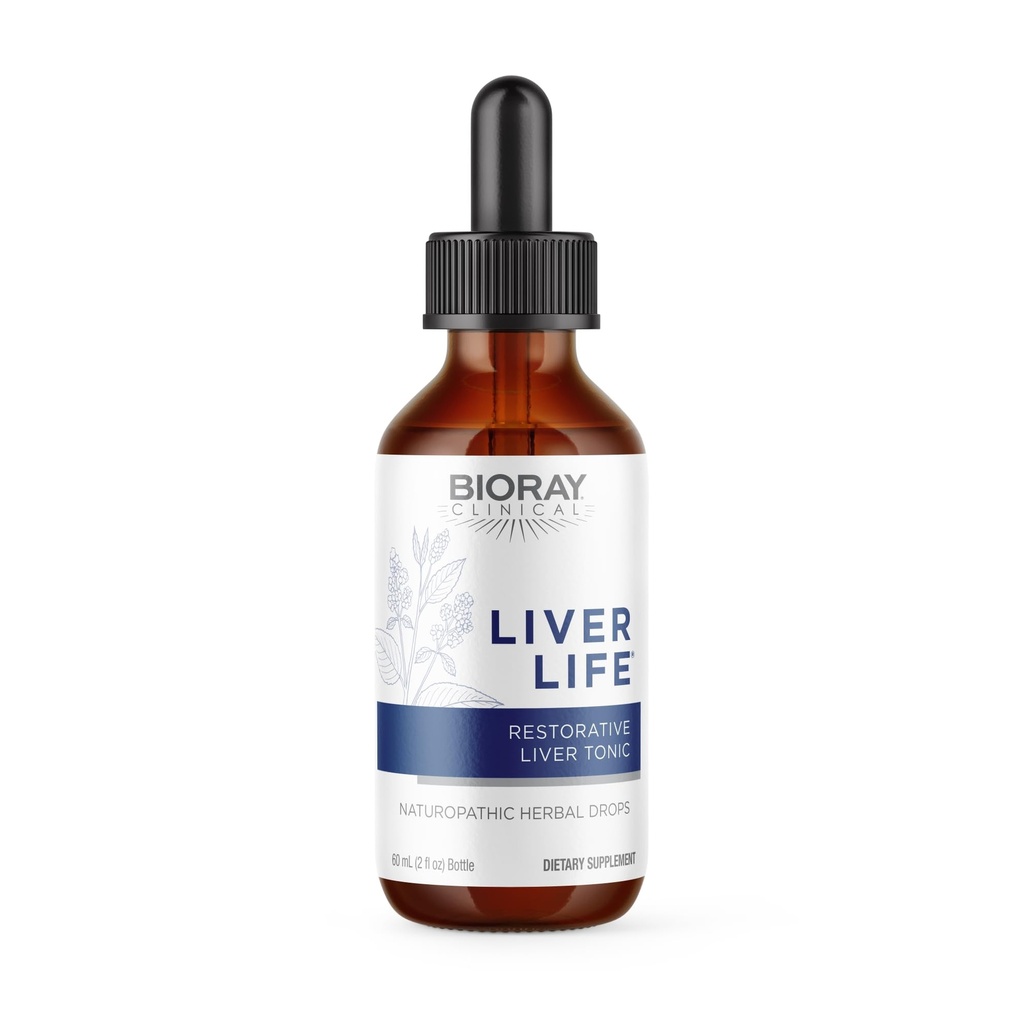 BIORAY Vida clínica - 2 fl oz - Fortalece la estructura del hígado " Función - No GMO, Vegetariano, Gluten Gratis
