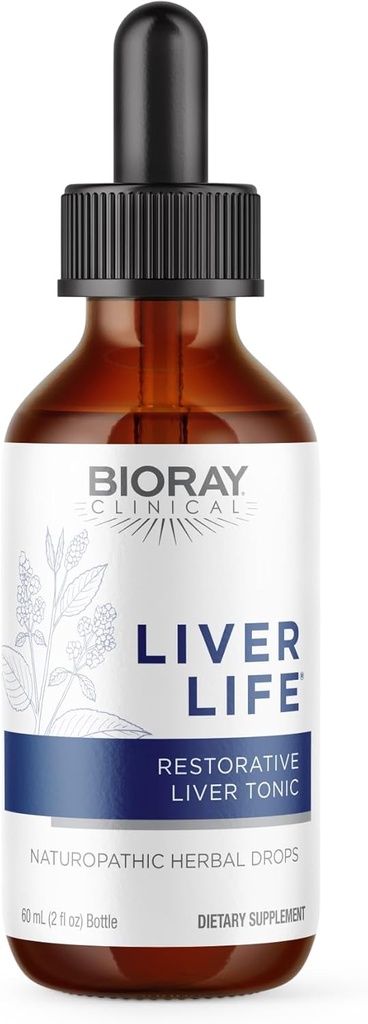 BIORAY Vida clínica - 2 fl oz - Fortalece la estructura del hígado " Función - No GMO, Vegetariano, Gluten Gratis