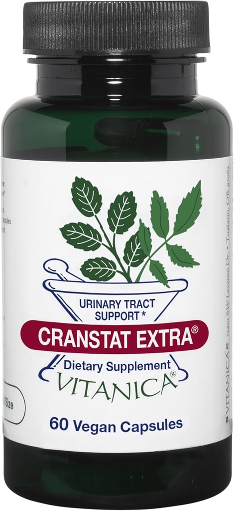 Vitanica Cranstat Extra, Urinary Tract Support, Vegan, 60 cápsulas