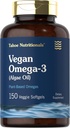 Carlyle Vegan Omega 3 Suplemento Silencio 150 Softgels Silencio de Algae Oil ← No Gluten Free ← Tahoe Nutritionals