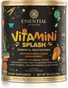 Esencial Nutrición Vitamini Splash - Pólvora multivitamina para niños - Soporte nutricional - 13 Vitaminas activas &amp; 6 Minerales Chelated, fibra prebiótica - sabor a naranja - (10.4 oz) - Vegan