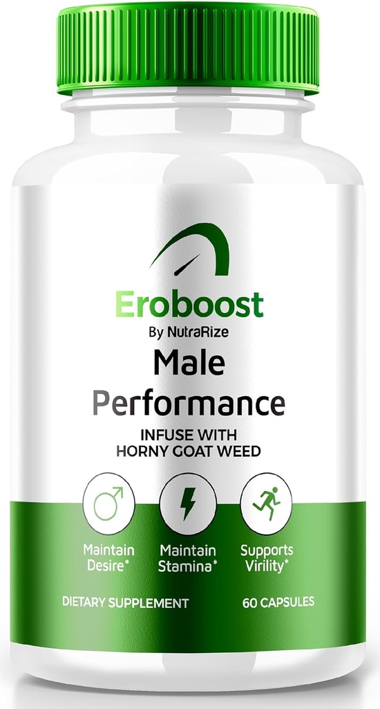 Suplemento de Eroboost para Hombres, Suplemento Hombre Eroboost, Nutrición diaria para apoyar el rendimiento de pico y bienestar general, Comentarios oficiales de Ero Boost Fórmula (60 cápsulas)
