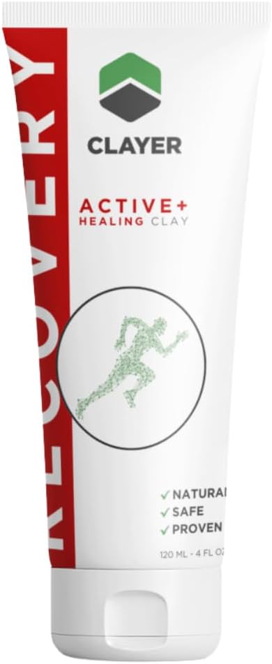 Curación Calcio Bentonite Clay para el músculo y el dolor conjunto - Listo para usar - 100% Natural - Científicamente Provenido - 4 fl. oz.