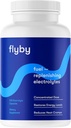 Flyby Electrolyte Replacement Tablets - Pills &amp; Capsules for Rapid Rehydration, Recovery, Keto & Cramps - Salts, Magnesium, Potassium, Sodium - Paleo, Keto & Vegan Friendly - 100 cápsulas