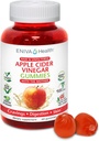 Eniva Health Apple sider Vinegar Gourmet Gummy Vitaminas 60 Ct USDA Organic ACV Vegan Gluten Free Non-GMO with The Mother B9 B12 Beetroot Pomegranate Energy Curb Cravings Detox Cleanse Immunity