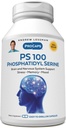 ANDREW LESSMAN PS 100 Phosphatidyl Serine - 240 Capsules - Soporta sistema cerebral y nervioso, memoria, función cognitiva. Esencial para la producción y liberación de neurotransmisores. No hay aditivos