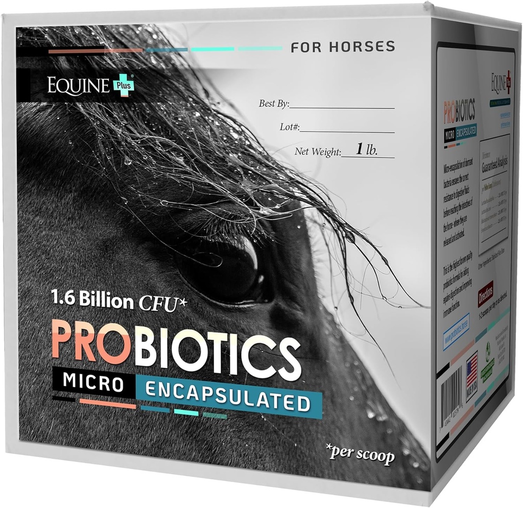 Probióticos microencapsulados para Caballos - Suplemento de Salud Digestiva Premium Equino