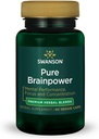 Swanson Pure Brainpower Brain Health Cognitive Memory Focus Support Brain-Derived Neurotrophic Factor (BDNF) Herbal Supplement (Ginkgo Biloba, Bacopa Monnieri) 60 Veggie Capsules (Veg Caps) Vegan