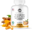 NaturoBliss Turmeric Curcumin with BioPerine 1500mg - Non GMO - Gluten Free - 90 Capsules
