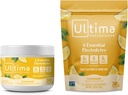 Ultima Replenisher Electrolyte Powder Drink Mix Bundle – Sugar Free – Lemonade, 30 Serving Canister y 20 Stickpacks – 6 Electrolytes and Minerals – Keto Friendly, Vegan, Non-GMO